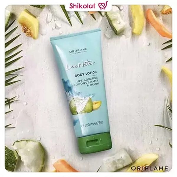 لوسیون بدن طالبی و آب نارگیل لاونیچر Love nature